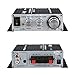 Mini Amplifier, FisherMo Home Audio Stereo Powerfull Bass Music Streaming Digital Class D Hi-Fi Power Amp for Speaker PC TV Cell Phone Car Vehicle
