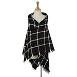 Women's Plaid Blanket Scarf Oversized Winter Scarfs Tartan Lightweight Warm Soft Cape Shawl Wrap Women's Plaid Blanket Scarf Oversized Winter Scarfs Tartan Lightweight Warm Soft Cape Shawl Wrap