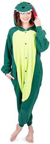 Emolly Fashion Adult Dinosaur Animal Onesie Costume Pajamas for Adults and Teens