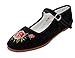 Shoes 18 Womens Cotton China Doll Mary Jane Shoes Ballerina Ballet Flats Shoes 118 Black Micro 9
