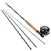 Sougayilang Saltwater Freshwater Fly Fishing Rod with Reel Combo Kit