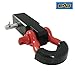 EAG Shackle Hitch Reciever 2 inch with Red 3/4 inch D-Ring Shackle and Black Isolator and Pin