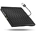 External CD DVD Drive,USB 3.0 Slim Portable CD/DVD Writer/Rewriter/Burner,High Speed Data Transfer USB Optical Drives Player Compatible with Laptop Desktop PC Windows Linux Mac OS (Black)