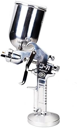 Valianto W71-G HVLP Gravity Feed Paint Spray Gun Silver Nozzle Size 1.8mm