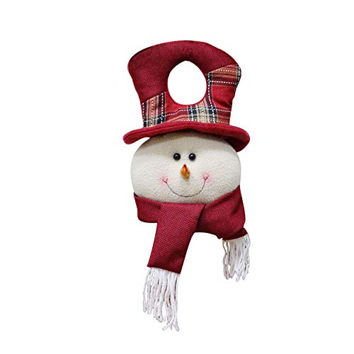 Hot Sale!UMFun Cute Christmas Santa Door Knocker Claus Ornament Festival Party Xmas Tree Hanging Decoration (B)