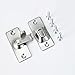 90 Degree Door Lock Flip Latch Gate Latches Safety Door Lock for Barn Wood Fence Sliding French Doors,SUS304 Stainless Steel Gate Hardware