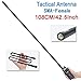 42.5-Inch Length ABBREE SMA-Female Dual Band 144/430Mhz Foldable CS Tactical Antenna for Baofeng UV-5R UV-82 BF-F8HP Ham Two Way Radio primary