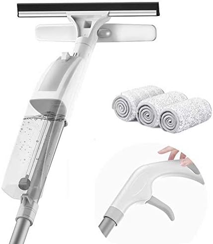 Wuudi 窓掃除スクイジー 水切りワイパー 家庭用多機能ガラス掃除プロ用ツール 噴水 拭き ワイパー 3in1 浴室 窓 天井 車など掃除用 ステンレス製 軽量 スプレータンク モップ付き Rwenzorisustainable Org