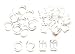 50 Set Clear Bra Strap Rings and Slider Findings for children closure Size 6 Mm