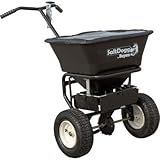 SaltDogg WB101G Professional 100 lb Capacity Walk Behind Broadcast Salt Spreader, Steel Frame