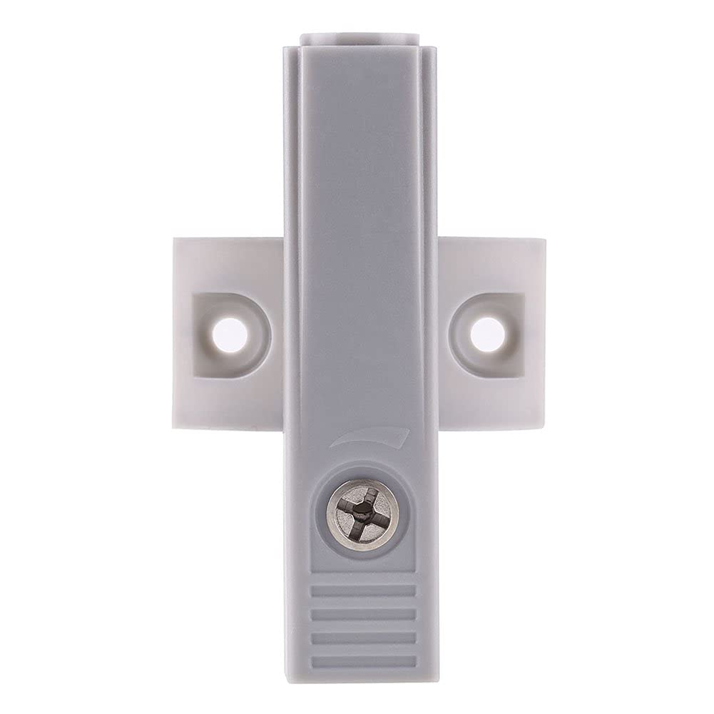 Yosoo Cafopgrill 2 pieces cupboard door suction door pull step single touch catch stop with screws self-aligning kitchen cabinet magnet push to open system, grey