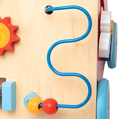 Nuby Wooden Baby Walker with Interactive Features for Early Development