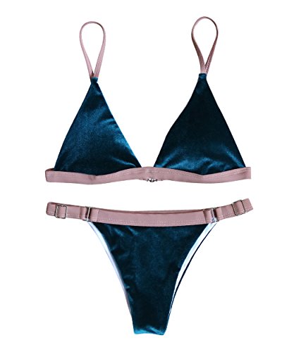 Ruuhee women 2 pcs bikini set sexy top brazilian bottom…