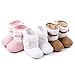 LIVEBOX Baby Boy Girl Boots Newborn Prewalker Toddler Shoes Soft Sole Bow Anti-Slip Warm Winter Infant Snow Boots (L: 12~18 Months, Pink)