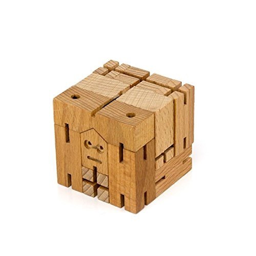 Areaware Micro Julien Cubebot Natural Puzzle