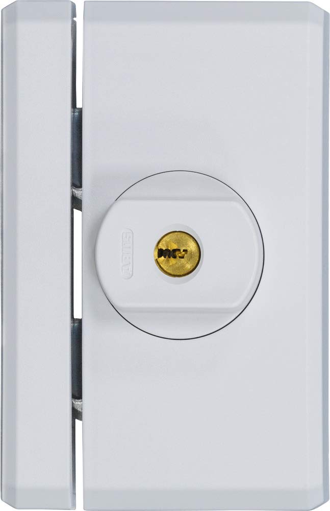 ABUS FTS96A AL0125 Window Lock with Intuitive Locking Mechanism and Alarm, Keyed Alike - ABUS Security Level 10 - 78559 - White