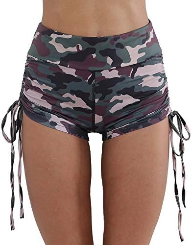 Meet Nice Women's Sport Fitness Gym Stretchy Short Pants Girl Casual Workout Jogging Running Yoga Shorts