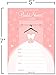 Papery Pop Bridal Shower Invitations with Envelopes (15 Count) - Wedding Shower Invitations