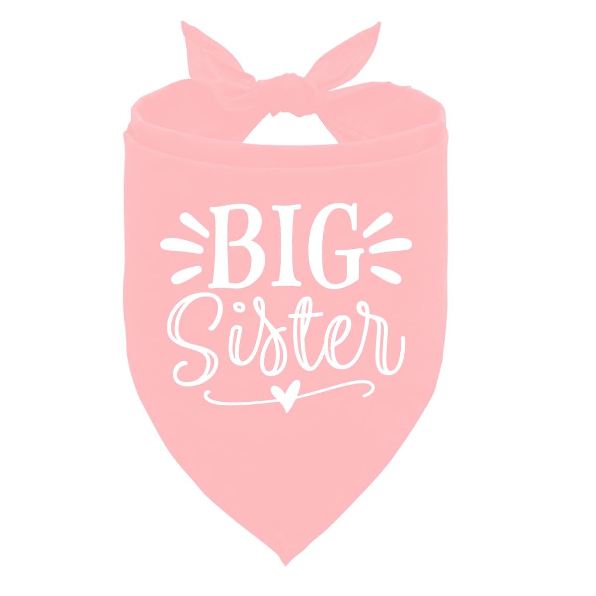 Photo 1 of Big Sister Dog Bandana, Dog Bandana, Pink Pet Dog Scarf Accessories, Pet Dog Triangle Scarf, Dog Bandana for Large Dogs, Baby Announcement Dog Bandana, Dog Bandana Pet Scarf (L)