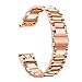 Fenix 5S Watch Band, YOOSIDE 20mm QuickFit Stainless Steel Metal Replacement Watch Band Strap for Garmin Fenix 5S/5S Plus,Fit Wrist 4.7-8.2 inch (Rose Gold)