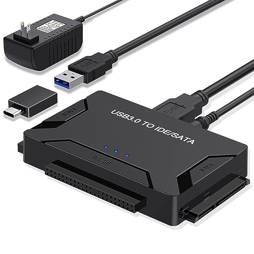 EYOOLD SATA/IDE to USB 3.0 Adapter, External Hard Drive Adapter Kit