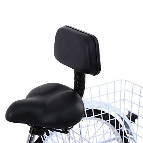 Ridgeyard 7 Speed 24 Inch 3 Wheel Adult Tricycle Bike Cycling Pedal Cruiser Bicycles Folding Basket - Thumbnail 5