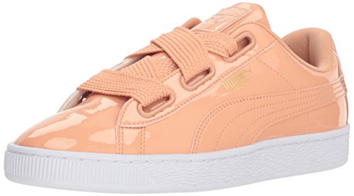 puma basket heart patent pink