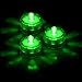 SOKATON Submersible Tea Light Battery Operated Waterproof LED Tealights Underwater Vase Light for Christmas Xmas Holloween Party Wedding Decoration - Pack of 24 - Green