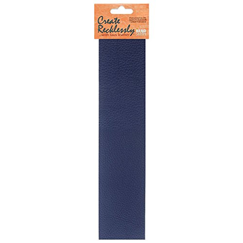 Create Recklessly, Symphony Faux Leather 10 x 2 Inch Strip, 1 Piece, Iris Blue