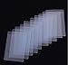 BeeSpring Click Down 10Pcs ID Cards Soft Clear Plastic Card Sleeves Protectors