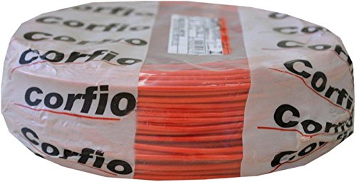 Fio Sólido 1,5 mm Vermelho Corfio com 100 m