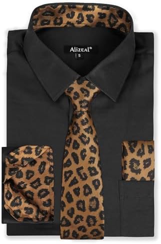 boxed dress shirts with ties Amazon.com: HISDERN Mens Dress Shirts Black Long Sleeve Formal Shirt and Tie  Set Classic Button Down Wrinkle Free Business Shirt for Wedding Party :  Clothing, Shoes & Jewelry