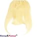 Voloria #613 Blonde Color Brazilian Human Hair Clip-in Hair Bang Full Fringe Short Straight Hair Extension for women 6-8inch