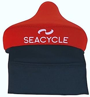 Spinning Bike Seat Cover Cushion - Spinning Accessories - Cushion pad for Women and for Men - Indoor Spin Bike Padded Seat Cover - SeaCycle Spin Cycle Bike Seat with Carrying Case in Lifeguard Red
