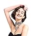 Holylove Women Statement Necklace White, Chunky Necklace for Women Novelty Costume Fashion Jewelry 1 pc with Gift Box- HLC0001 White