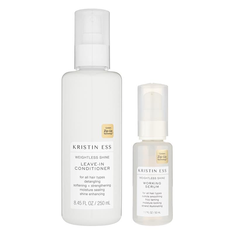 Kristin Ess Styling Bundle, Hydrating Salon Leave In Conditioner Spray for Stre…
