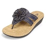 White Mountain Carnation Women Open Toe Synthetic Slides Sandal