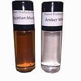 1oz Amber White, 1oz Egyptian Musk, 2 Combo Oils Roll on Body Oil Perfume Fragrance By NPS