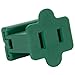 Holiday Lighting Outlet Female Green Slip Plug, Zip Plug, Vampire Plug, Gilbert Plug, Slide Plug (25, SPT-1)