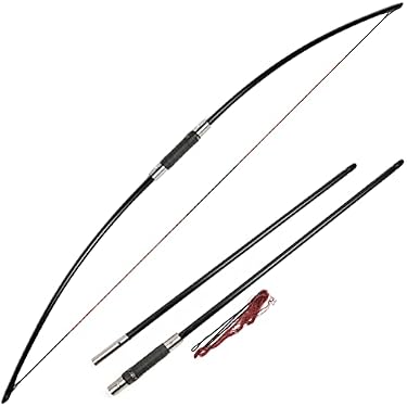 Arc Long Traditionnel HNZMDY 60" - 20-55 Lb, Pour Chasse Ou Cible, Droitier/gaucher, Sac Inclus