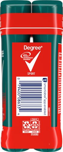 DEGREE MEN ORIGINAL PROTECTION ANTIPERSPIRANT DEODORANT 48-HOUR SWEAT & ODOR PROTECTION SPORT ANTIPERSPIRANT FOR MEN 2.7 OZ TWIN PACK