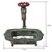 Lily's Home Vintage Rustic Bar Soap or Kitchen Sink Sponge Holder, Dish Style with Country Design Crafted from an Old Spigot and is Ideal for Any Whimsical Decor Style, Green Patina