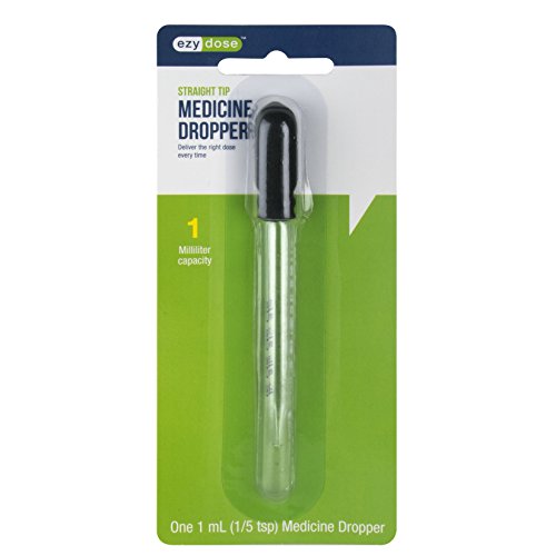 Straight-Tip Calibrated Glass Medicine Dropper
