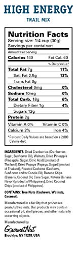 POWER UP PREMIUM TRAIL MIX – HIGH ENERGY TRAIL MIX 14OZ, GLUTEN FREE, VEGAN, NON-GMO