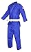Fuji Single Weave Judo Gi Uniform - Kids & Adults Cotton Training Gi for Judo and Karate, Size 2, Blue