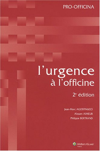 L' urgence à l'officine