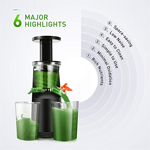 Slow Juicer IKICH 64RPM Golden Ratio Speed Slow Masticating Juicer with