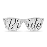 BRIDE White Retro Party Sunglasses