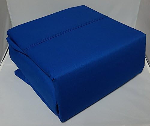 Cotton -Sateen Fitted Sheet With 18 Inch Deep Pocket , Egyptian Cotton Available In Queen / King / Full / Cal King / Twin / Twin XL Sizes In Egyptian Blue / Royal Blue (FULL XL)