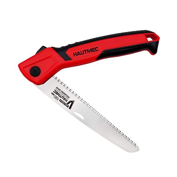 HAUTMEC Klappbare Astsäge HT0135-UK – Handgartensäge, rutschfeste Griffe und Sicherheitsverschluss – Bild 6